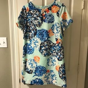 Floral Mint Shift Dress